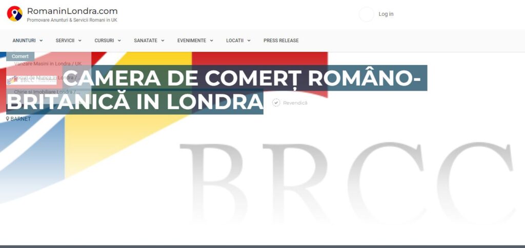 Camera de Comert Romano-Britanica in UK